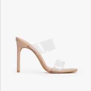 Express Madison Clear Heels | Size 6.5